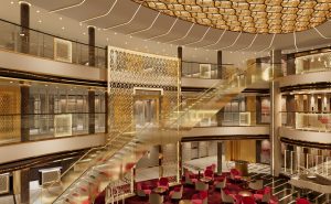 爱达·花城号船体涂装揭幕，敦煌丝路美学再现